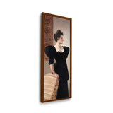 The Lady In Black - Framed Canvas