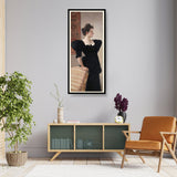 The Lady In Black - Framed Wall Art