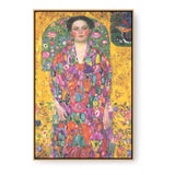 Vibrant Portrait Of A Lady - Floating Framed Canvas