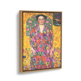 Vibrant Portrait Of A Lady - Floating Framed Canvas