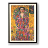 Vibrant Portrait Of A Lady - Framed Wall Art
