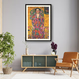 Vibrant Portrait Of A Lady - Framed Wall Art