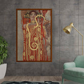 Artist4 - Art - Woman With Snake 1 - Framed Canvas