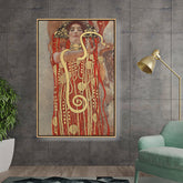 Artist4 - Art - Woman With Snake 1 - Floating Framed Canvas