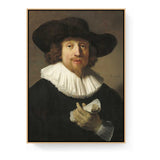 Portrait Of A Gentleman - Floating Framed Canvas