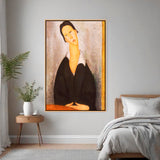 Artist4 - Art - Woman In Black - Floating Framed Canvas