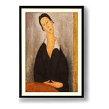 Woman In Black - Framed Wall Art