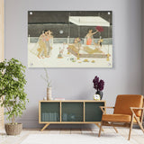 Seduction Scene On A Terrace - Acrylic Wall Photo