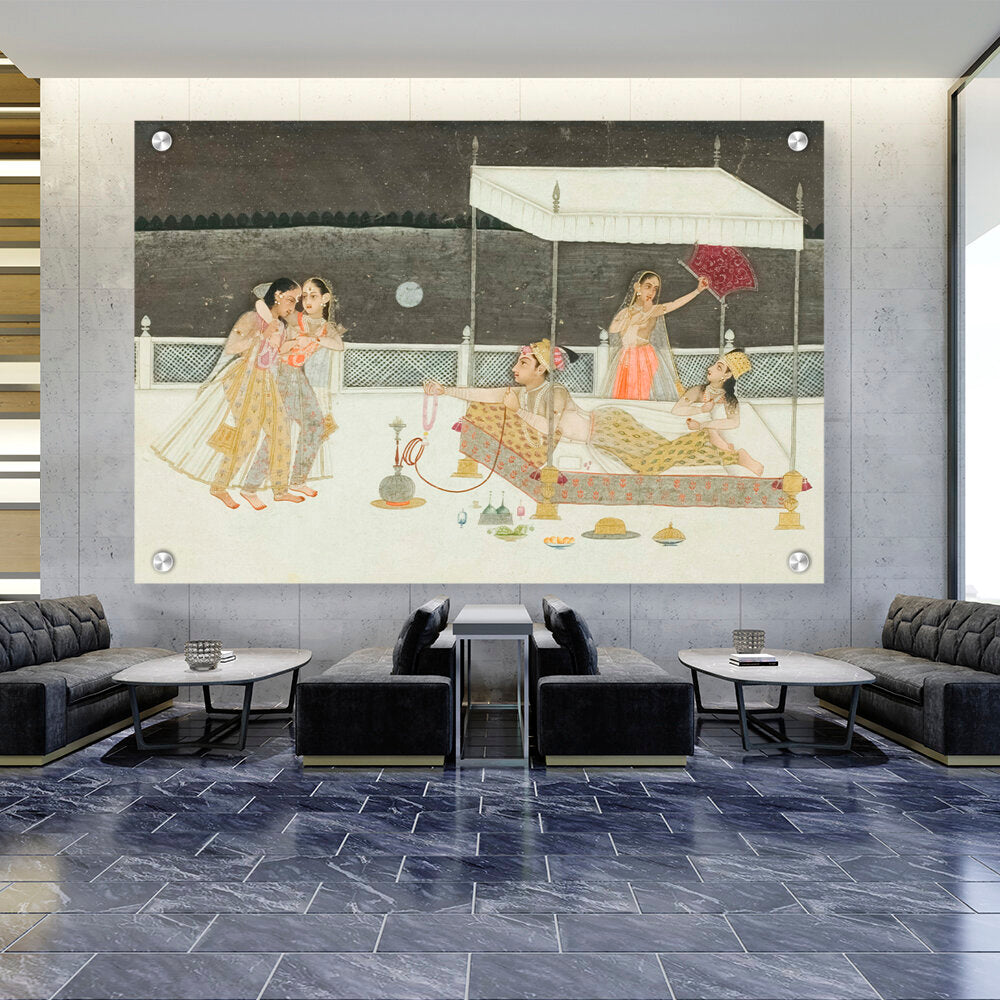 Artist5 - Art - Seduction Scene On A Terrace - Acrylic Wall Photo