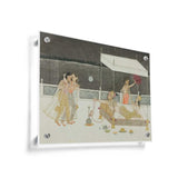 Seduction Scene On A Terrace - Acrylic Wall Photo