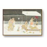 Seduction Scene On A Terrace - FLOATING FRAME