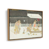 Seduction Scene On A Terrace - FLOATING FRAME