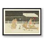 Seduction Scene On A Terrace - WALL MOUNT FRAME