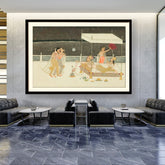 Artist5 - Art - Seduction Scene On A Terrace - WALL MOUNT FRAME