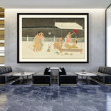 Artist5 - Art - Seduction Scene On A Terrace - WALL MOUNT FRAME