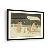 Seduction Scene On A Terrace - WALL MOUNT FRAME