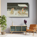 Seduction Scene On A Terrace - Wall Canvas