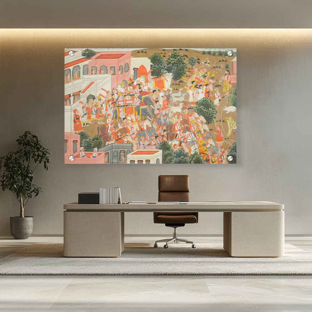 Artist5 - Art - Four Princes In Procession - Acrylic Wall Photo