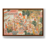 Four Princes In Procession - Framed Canvas