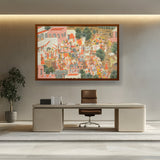 Artist5 - Art - Four Princes In Procession - Framed Canvas