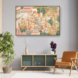 Four Princes In Procession - FLOATING FRAME