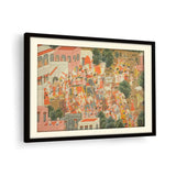 Four Princes In Procession - WALL MOUNT FRAME