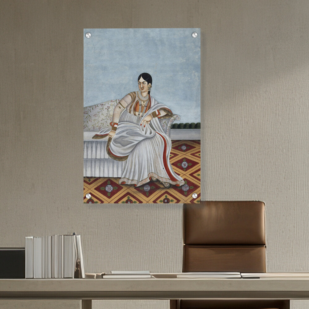 Artist5 - Art - Portrait Of An Indian Dancing - Acrylic Wall Photo