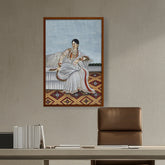 Artist5 - Art - Portrait Of An Indian Dancing - Framed Canvas