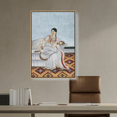 Artist5 - Art - Portrait Of An Indian Dancing - FLOATING FRAME