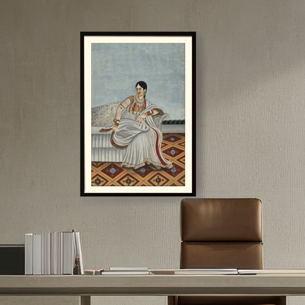 Artist5 - Art - Portrait Of An Indian Dancing - WALL MOUNT FRAME