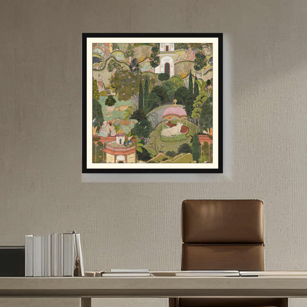 Artist5 - Art - Gardens Of Jaipur - WALL MOUNT FRAME