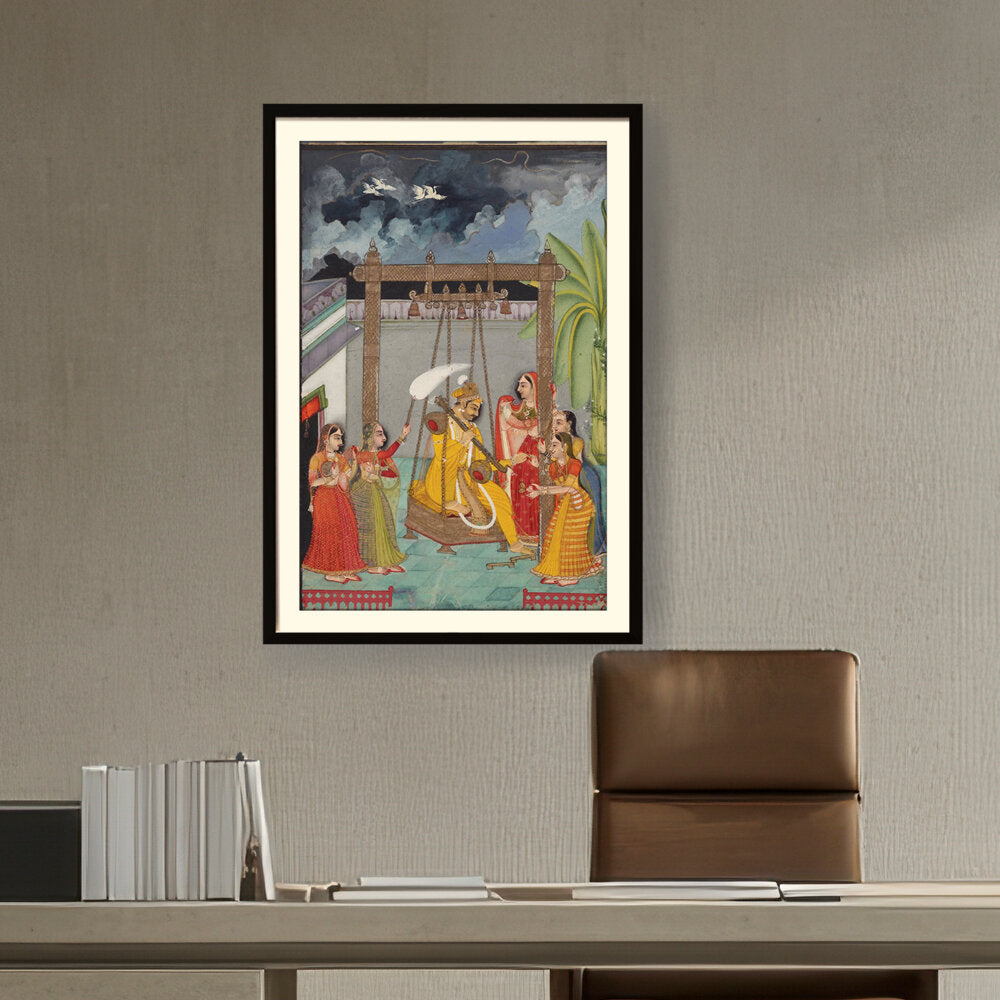 Artist5 - Art - Raga Hindol - WALL MOUNT FRAME