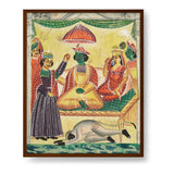 Rama And Sita Kailghat - Framed Canvas