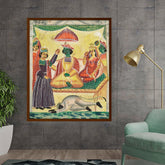 Artist5 - Art - Rama And Sita Kailghat - Framed Canvas