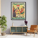 Rama And Sita Kailghat - WALL MOUNT FRAME