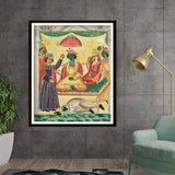 Artist5 - Art - Rama And Sita Kailghat - WALL MOUNT FRAME