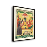 Rama And Sita Kailghat - WALL MOUNT FRAME
