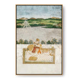 Princess Smoking A Hookah - FLOATING FRAME