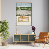 Princess Smoking A Hookah - FLOATING FRAME