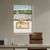 Artist5 - Art - Princess Smoking A Hookah - FLOATING FRAME