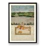 Princess Smoking A Hookah - WALL MOUNT FRAME