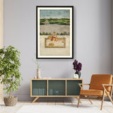 Princess Smoking A Hookah - WALL MOUNT FRAME