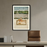 Artist5 - Art - Princess Smoking A Hookah - WALL MOUNT FRAME