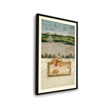 Princess Smoking A Hookah - WALL MOUNT FRAME