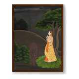 Heroine Who Waits Her Lover - Framed Canvas