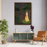 Heroine Who Waits Her Lover - Framed Canvas