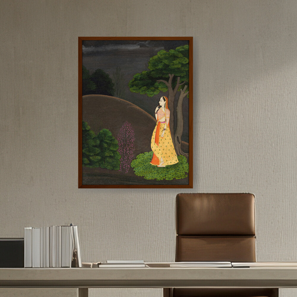 Artist5 - Art - Heroine Who Waits Her Lover - Framed Canvas