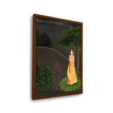 Heroine Who Waits Her Lover - Framed Canvas