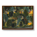 Krishna's Longing For Radha - Framed Canvas