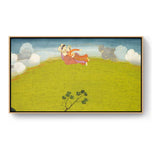 Pradyumna And Mayavati Flying - FLOATING FRAME